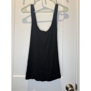 New Offline By AERIE Large Black Scoopneck Cross Back Tank Top Women Relaxed